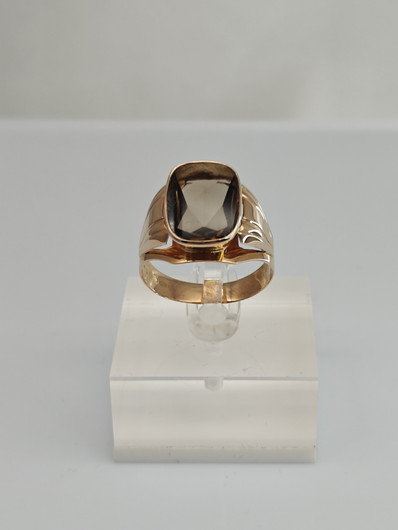 Vintage Quartz gold ring  