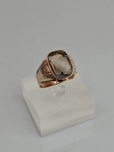 Vintage Quartz gold ring  
