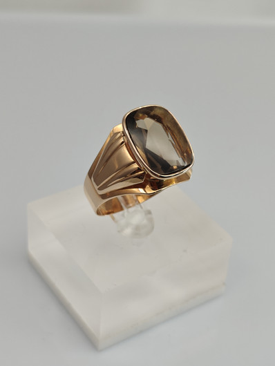 Vintage Quartz gold ring  