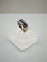 Vintage sapphire ring with diamonds