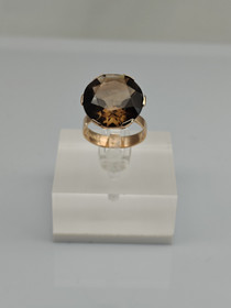 Vintage Quartz gold ring  