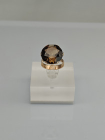 Vintage Quartz gold ring  