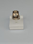 Vintage silver ring with smoke quartz