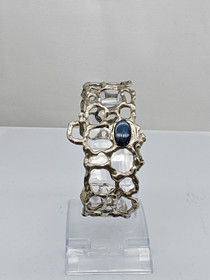 Vintage silver bracelet with Labradorite