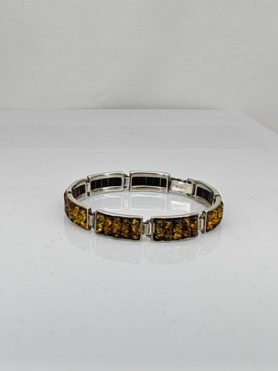 Baltic Amber silver bracelet 