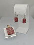 Vintage silver set of pendant with earrings