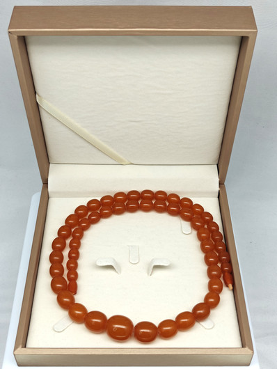 Vintage Baltic amber necklace 72 cm