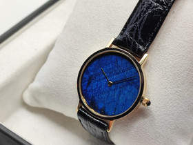 N.O.S. 14ct golden Zenith Finlandia unique watch with spectrolite dial