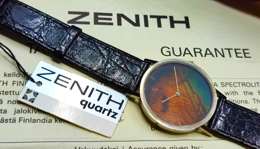 Zenith Finlandia unique watch with spectrolite dial