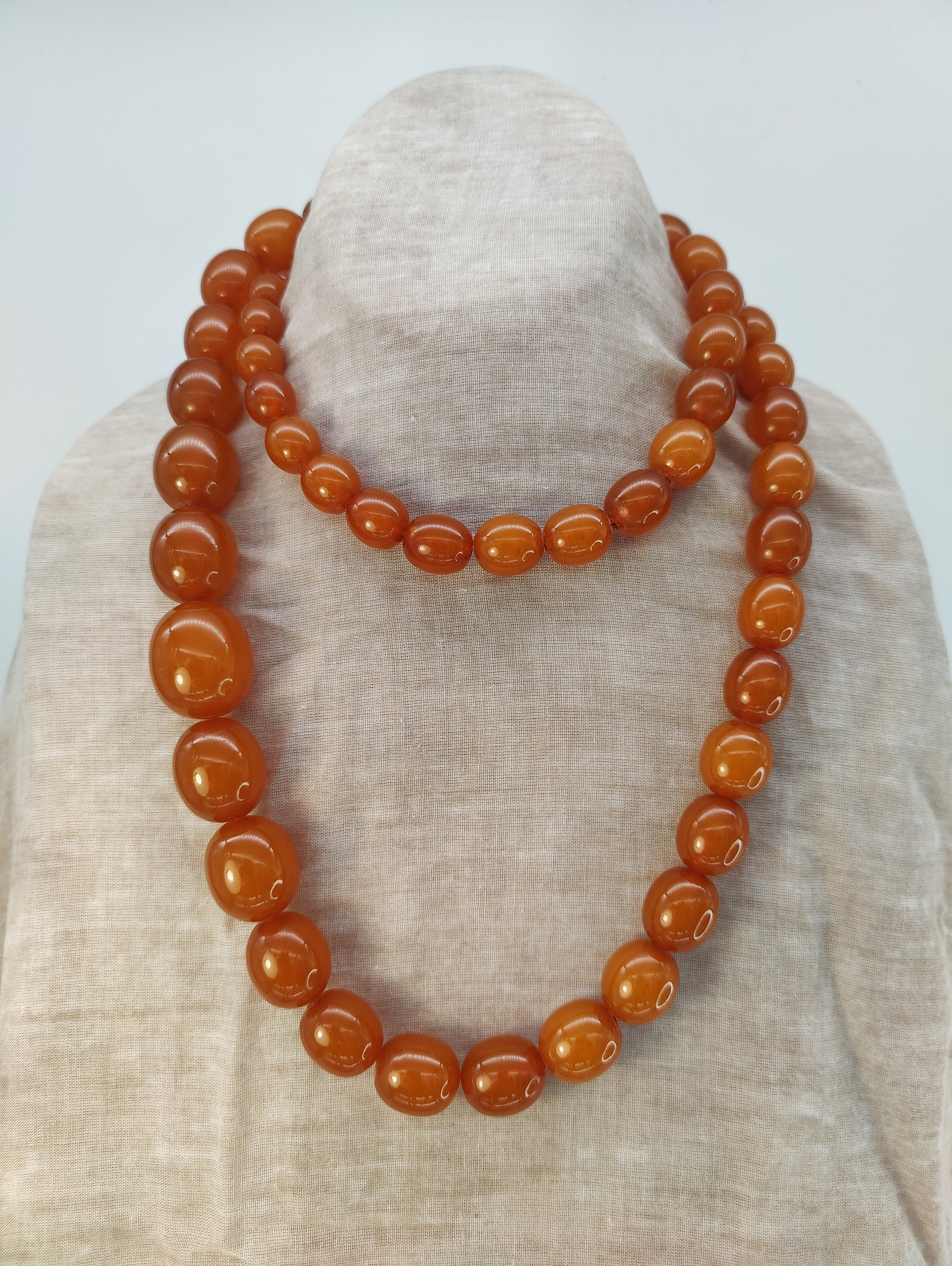 Amber necklace 98 cm – Jalokivitukku.com