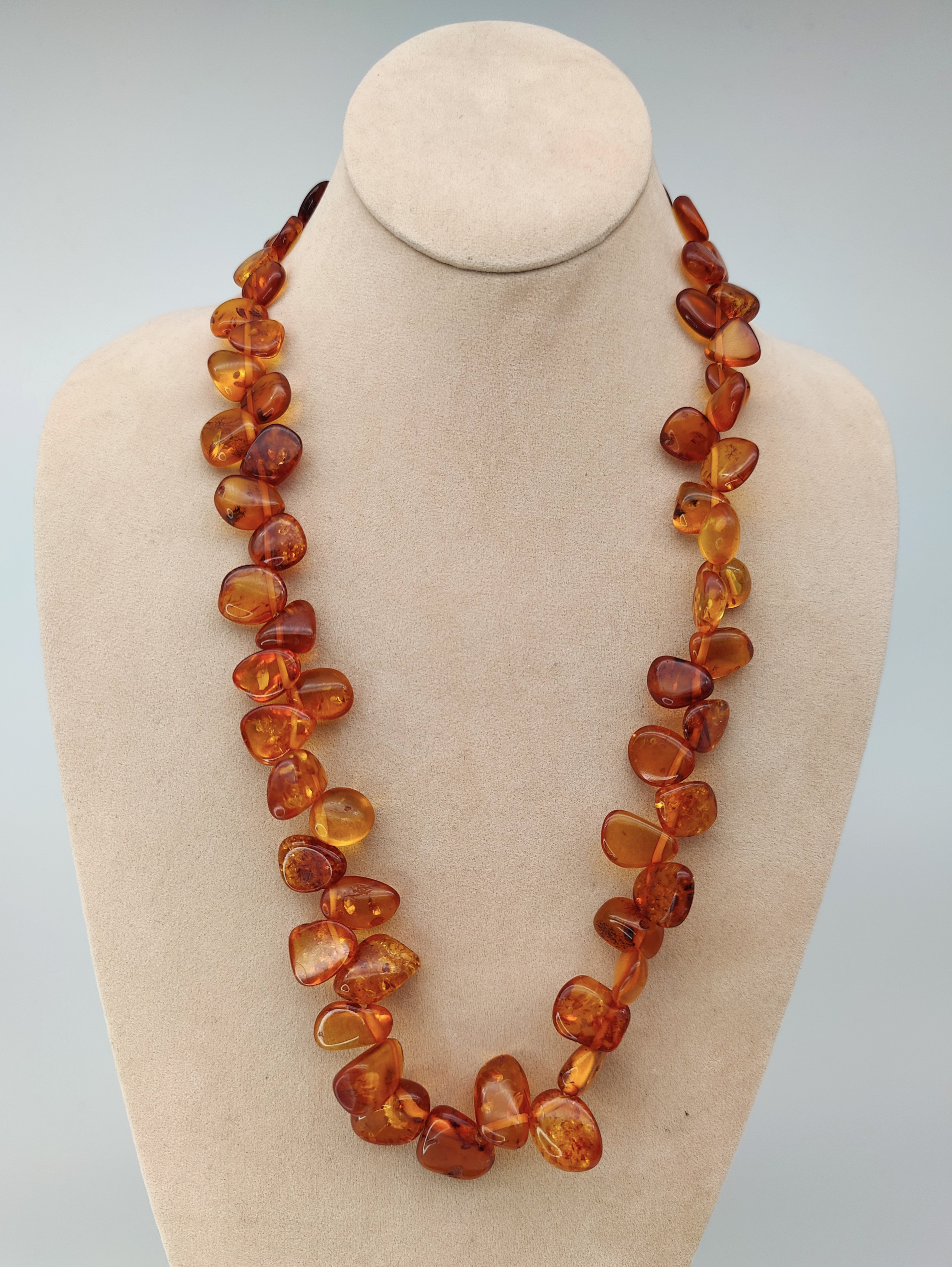 Amber necklace 61 cm – Jalokivitukku.com