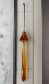 Antique amber rarity, genuine hairpin 