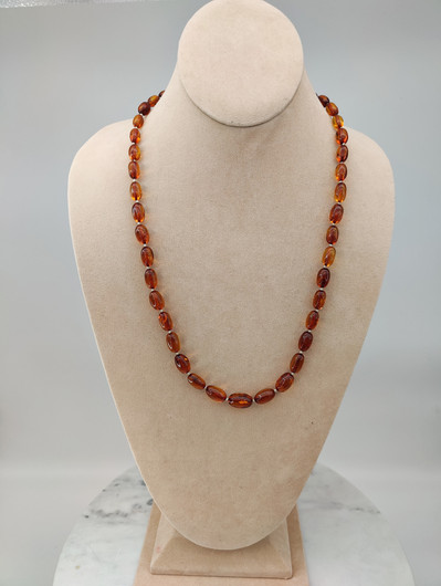 Vintage Baltic amber necklace 61cm