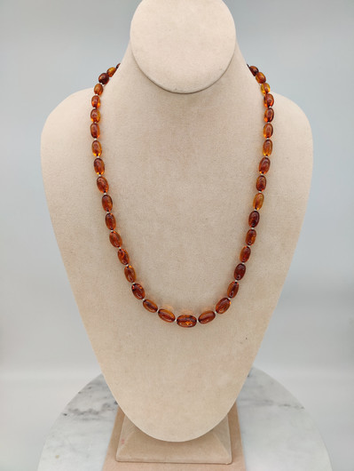 Vintage Baltic amber necklace 61cm