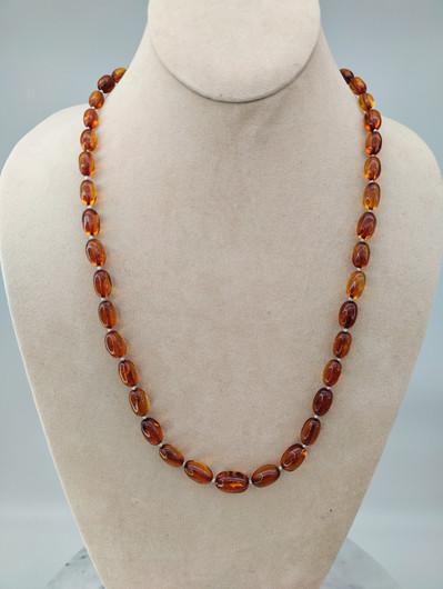 Vintage Baltic amber necklace 61cm