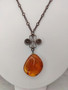 Vintage Itä-meren Meripihka kaulakoru 63 cm