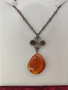 Vintage Itä-meren Meripihka kaulakoru 63 cm