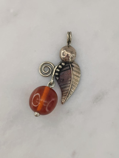 Vintage pendant with Baltic Amber 