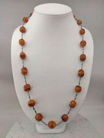 Unique Vintage Baltic Amber necklace 66 cm