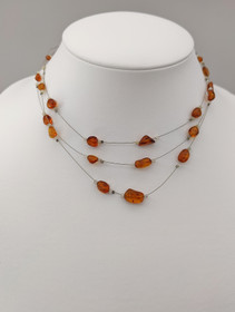 Vintage Baltic Amber necklace 43 cm