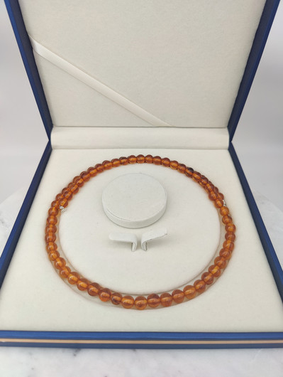 Vintage Baltic amber necklace 65cm