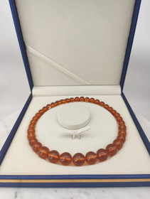 Vintage Baltic amber necklace 56cm