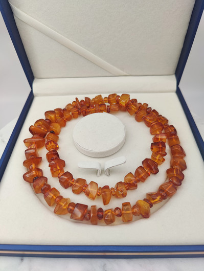 Vintage Baltic Amber necklace 72 cm