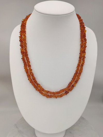 Vintage Baltic Amber necklace 136 cm