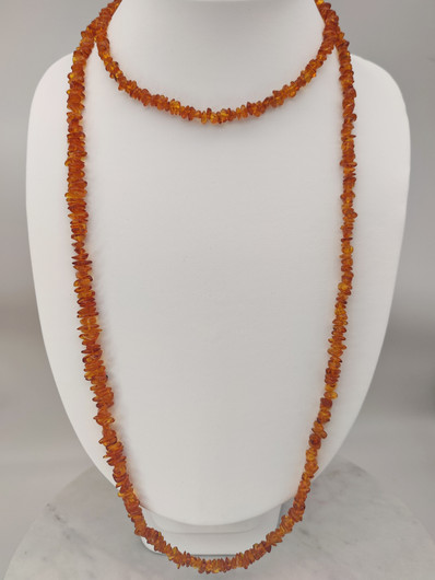 Vintage Baltic Amber necklace 136 cm