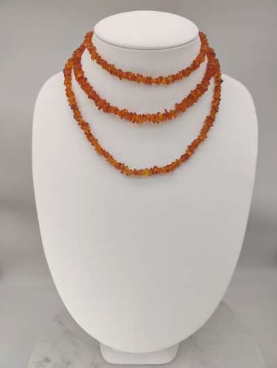Vintage Baltic Amber necklace 136 cm