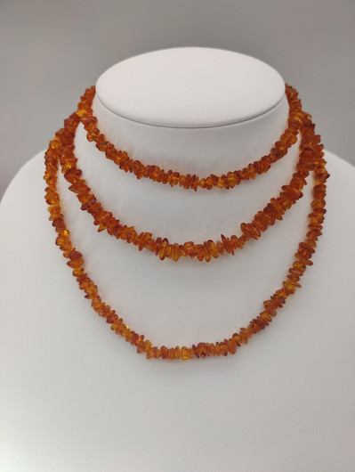 Vintage Baltic Amber necklace 136 cm