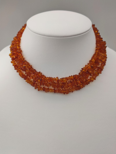 Vintage Baltic Amber necklace 136 cm