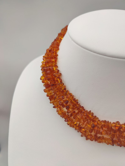 Vintage Baltic Amber necklace 136 cm