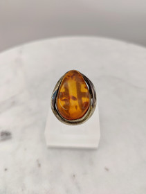 Vintage Itä-meren meripihka sormus