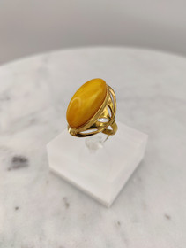 Vintage Itä-meren meripihka sormus