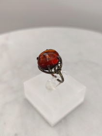 Vintage Itä-meren meripihka sormus