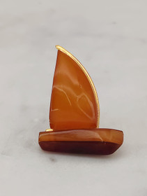 Vintage Itä-meren meripihka rintakoru 