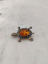 Vintage Baltic amber brooch