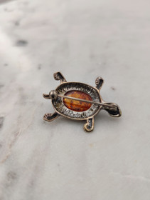 Vintage Itä-meren meripihka rintakoru 