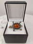 Vintage Baltic amber brooch