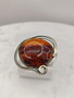 Vintage Baltic amber brooch