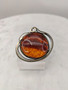 Vintage Baltic amber brooch