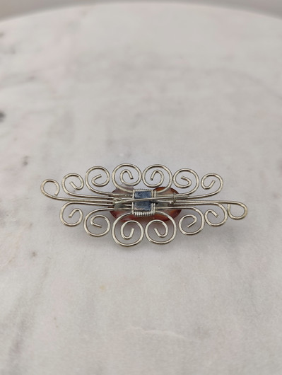 Vintage Baltic amber brooch
