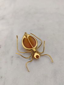 Vintage Itä-meren meripihka rintakoru 