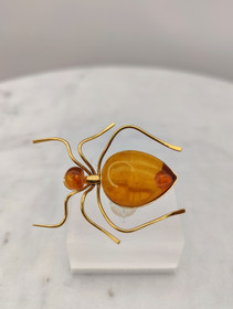 Vintage Itä-meren meripihka rintakoru 