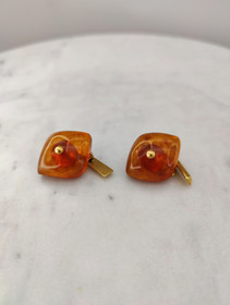 Vintage Itä-meren meripihka Kalvosinnapit