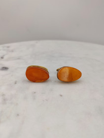 Vintage Itä-meren meripihka Kalvosinnapit