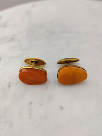 Vintage Itä-meren meripihka Kalvosinnapit