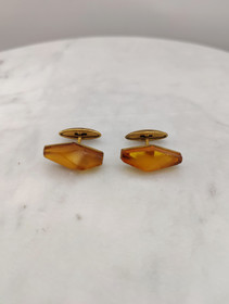 Vintage Itä-meren meripihka Kalvosinnapit