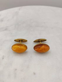 Vintage Itä-meren meripihka Kalvosinnapit